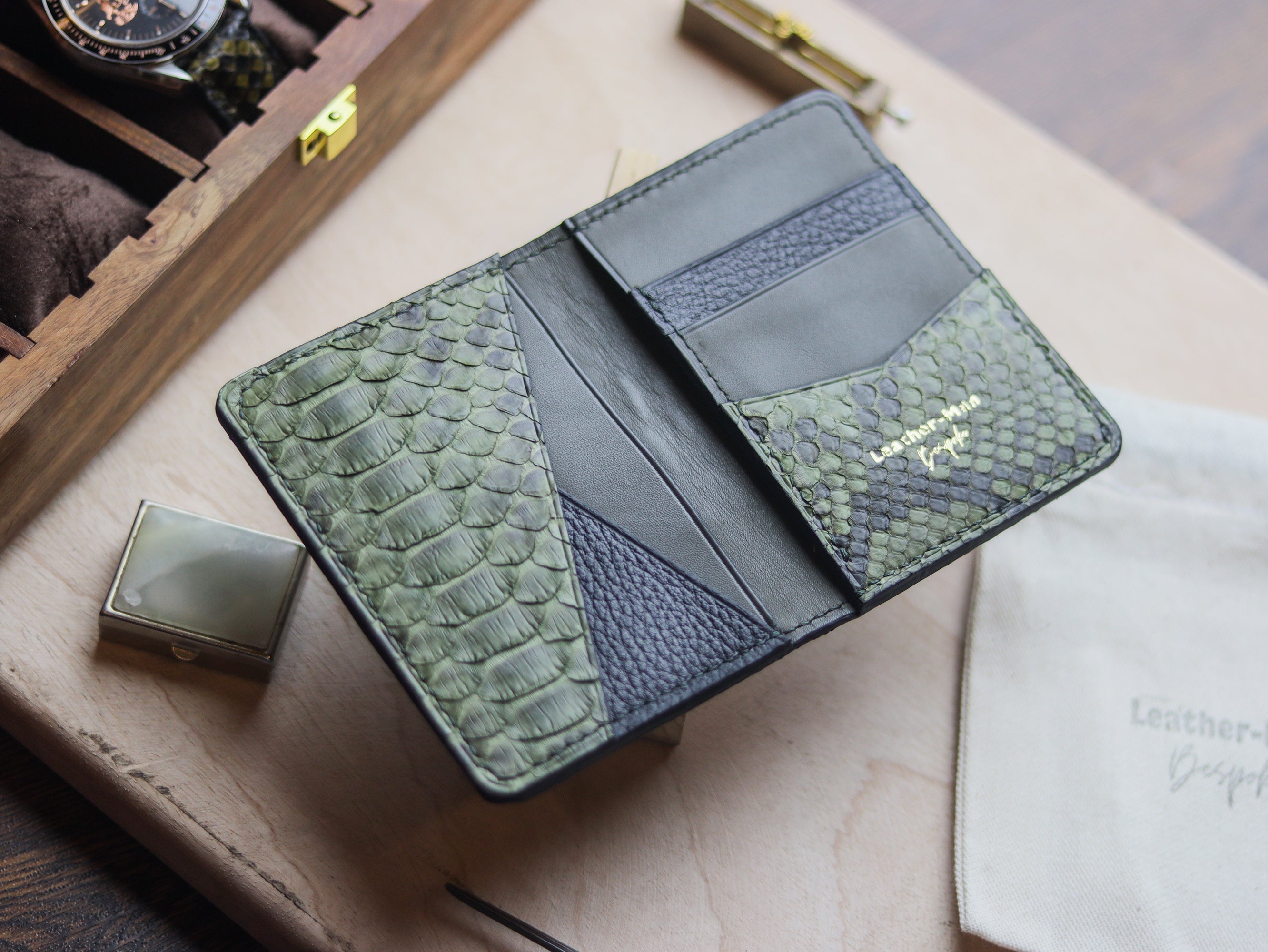 BRIXTON - JUNIPER GREEN PYTHON SKIN